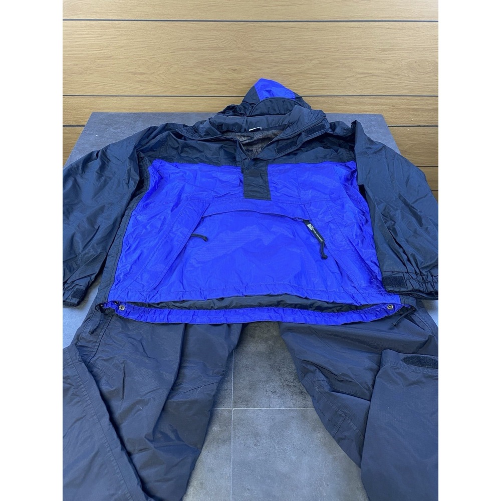 REI Unisex Black & Violet Windbreaker Jacket & Pants-SEE Description